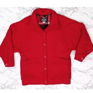 Vintage Woolrich Women’s red jacket